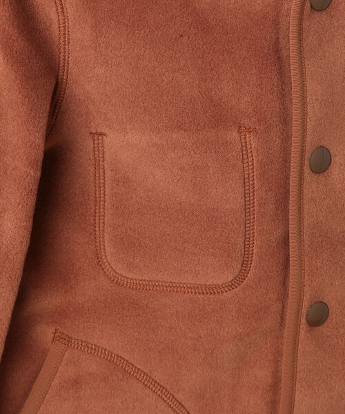 DANTON | キッズ フリース カラーレスジャケット（ノーカラー