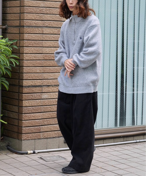 U.S. POLO ASSN.(ユーエスポロアッスン)の「U.S. POLO ASSN./ユーエスポロアッスン メランジハーフジップ 冬服(ニット/セーター・メンズ・ネイビー/オートミール/ブラック/グレー・LL/L/M)」の19枚目の写真