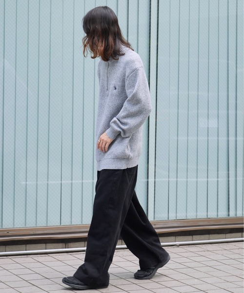 U.S. POLO ASSN.(ユーエスポロアッスン)の「U.S. POLO ASSN./ユーエスポロアッスン メランジハーフジップ 冬服(ニット/セーター・メンズ・ネイビー/オートミール/ブラック/グレー・LL/L/M)」の20枚目の写真