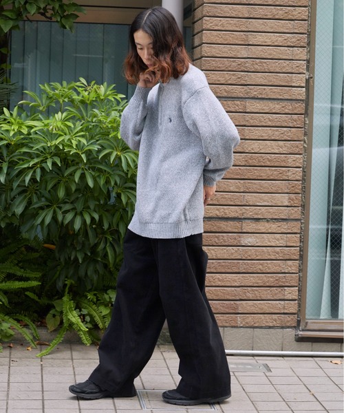 U.S. POLO ASSN.(ユーエスポロアッスン)の「U.S. POLO ASSN./ユーエスポロアッスン メランジハーフジップ 冬服(ニット/セーター・メンズ・ネイビー/オートミール/ブラック/グレー・LL/L/M)」の22枚目の写真