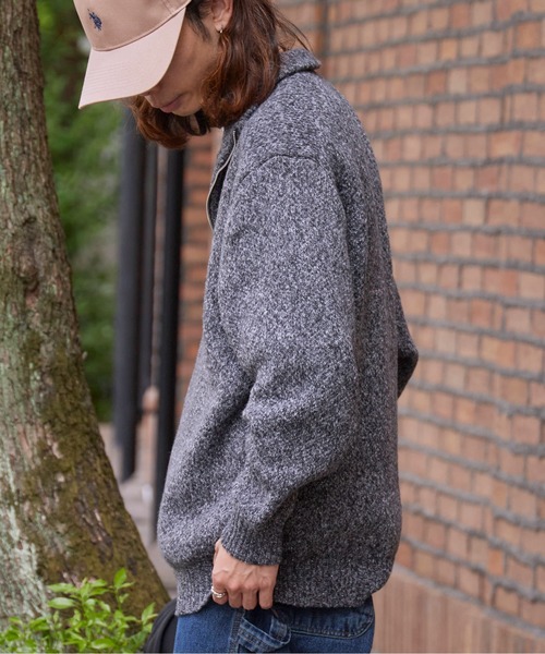 U.S. POLO ASSN.(ユーエスポロアッスン)の「U.S. POLO ASSN./ユーエスポロアッスン メランジハーフジップ 冬服(ニット/セーター・メンズ・ネイビー/オートミール/ブラック/グレー・LL/L/M)」の7枚目の写真