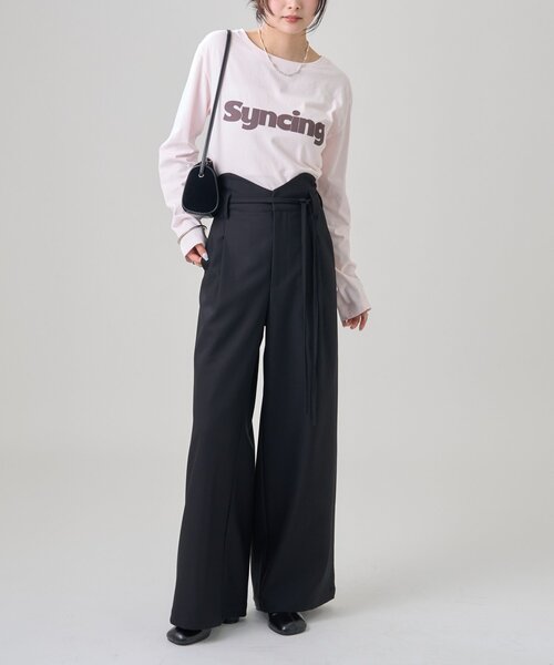 セール】ウェーブベルトスラックス（スラックス）｜mystic