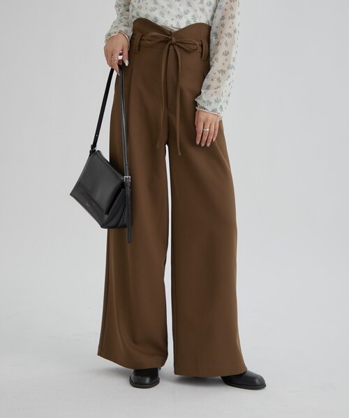 セール】【美シルエット/しわになりにくい素材◎】ウェーブベルト