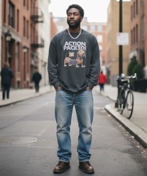 Disney（ディズニー）の「Disney ピグメントロングスリーブTシャツ（Tシャツ/カットソー）」