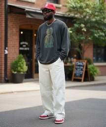 Disney（ディズニー）の「Disney ピグメントロングスリーブTシャツ（Tシャツ/カットソー）」