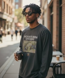 Disney（ディズニー）の「Disney ピグメントロングスリーブTシャツ（Tシャツ/カットソー）」