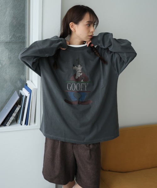 Disney（ディズニー）の「Disney ピグメントロングスリーブTシャツ（Tシャツ/カットソー・レディース・スミクロ/ブラック系その他7/ブラック系/ブラック系その他4/ブラック系その他6/ブラック系1/ブラック系3/ブラック系その他2/ブラック系その他/ブラック系その他3/ブラック系その他5/ブラック系2/ブラック系4・M/L/XL）」の15枚目の写真