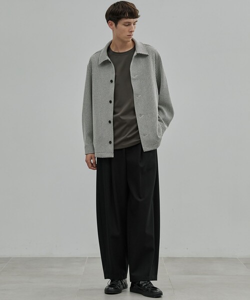 UNITED TOKYO（ユナイテッドトウキョウ）の「ラッセルツイードシャツ L/S（シャツ/ブラウス・メンズ・ブラウン/ベージュ/オフホワイト・1/2）」の4枚目の写真