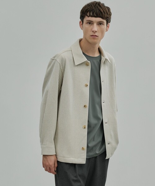 UNITED TOKYO（ユナイテッドトウキョウ）の「ラッセルツイードシャツ L/S（シャツ/ブラウス・メンズ・ブラウン/ベージュ/オフホワイト・1/2）」の11枚目の写真