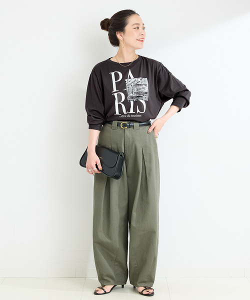 B.C STOCK(ベーセーストック)の「MCL/エムシーエル 別注 ロゴ L/S TEE(Tシャツ/カットソー・レディース・ホワイト系その他/ホワイト/ブラック系その他/ブラック・FREE)」の5枚目の写真