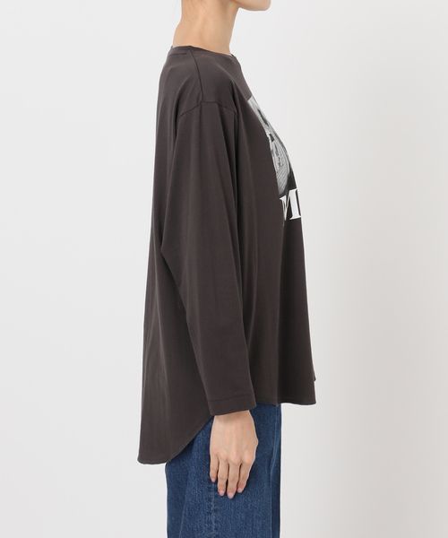 B.C STOCK(ベーセーストック)の「MCL/エムシーエル 別注 ロゴ L/S TEE(Tシャツ/カットソー・レディース・ホワイト系その他/ホワイト/ブラック系その他/ブラック・FREE)」の7枚目の写真