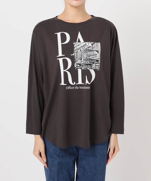 B.C STOCK(ベーセーストック)の「MCL/エムシーエル 別注 ロゴ L/S TEE(Tシャツ/カットソー・レディース・ホワイト系その他/ホワイト/ブラック系その他/ブラック・FREE)」の10枚目の写真
