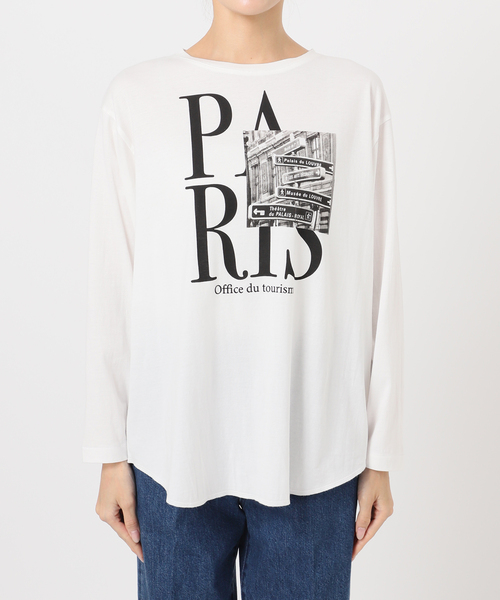 【新品未使用タグ付き】Bristol 長袖カットソー ブラック/ホワイト STENCIL LOGO HENLEY NECK L/S TEE | BlackEyePatch(ブラック