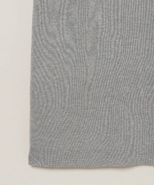 three dots(スリードッツ)の「【ラメニット】ルレックスセーター ドレス(ワンピース・レディース・ブラック/ベージュ/グレー・SMALL/MEDIUM)」の7枚目の写真