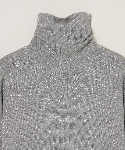 ラメニット】ルレックスセーター ドレス（ワンピース）｜three dots