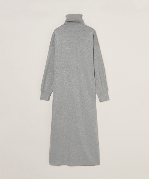 【three dots】タートルネック ニットワンピース S ラメニット】ルレックスセーター ドレス（ワンピース）｜three dots