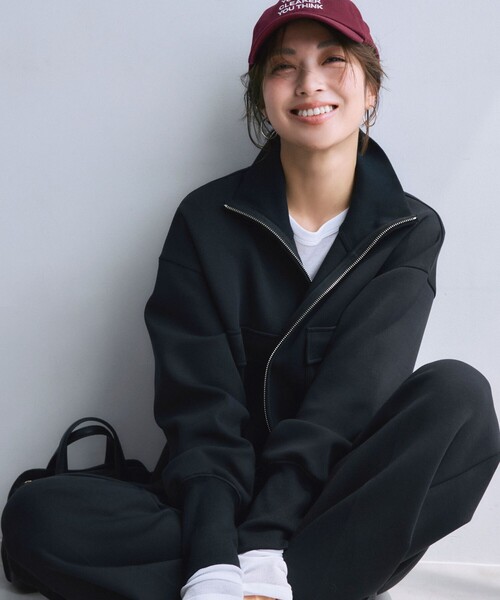 ☆未使用☆【ADIOS♪ベア♡】今日はA柄❕～次はB柄❗②WAY‼️ブルゾン s.oyamadaコラボ:〈手洗い可能〉コットン エア ダンボール ブルゾン