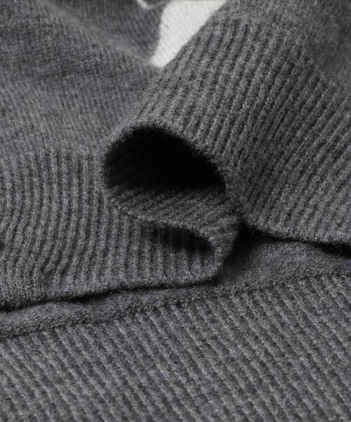 URBAN RESEARCH（アーバンリサーチ）の「アーガイルシャツカラーカーディガン（ニット/セーター・レディース・ネイビー/グレー・FREE）」の14枚目の写真