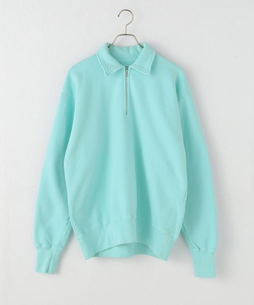 Kaptain Sunshine(キャプテン サンシャイン)の「KAPTAIN SUNSHINE /キャプテンサンシャイン Half Zipper Pullover KS25FCS06(スウェット・レディース・サックスブルー・FREE)」の3枚目の写真