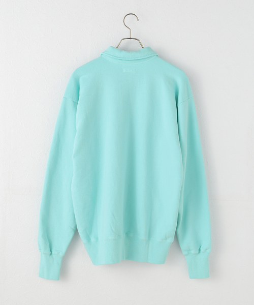 Kaptain Sunshine(キャプテン サンシャイン)の「KAPTAIN SUNSHINE /キャプテンサンシャイン Half Zipper Pullover KS25FCS06(スウェット・レディース・サックスブルー・FREE)」の4枚目の写真