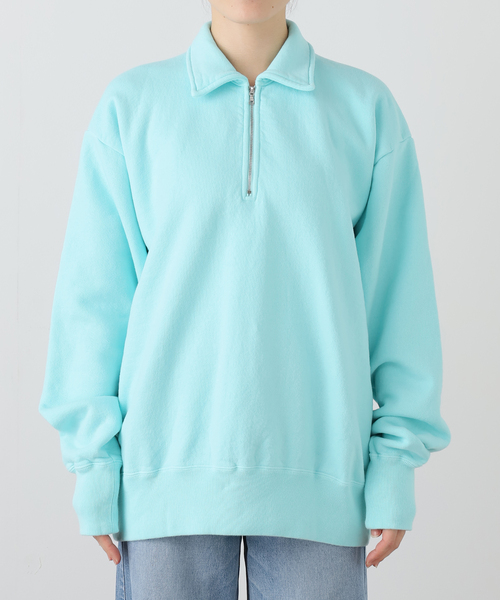 Kaptain Sunshine(キャプテン サンシャイン)の「KAPTAIN SUNSHINE /キャプテンサンシャイン Half Zipper Pullover KS25FCS06(スウェット・レディース・サックスブルー・FREE)」の10枚目の写真