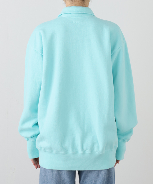 Kaptain Sunshine(キャプテン サンシャイン)の「KAPTAIN SUNSHINE /キャプテンサンシャイン Half Zipper Pullover KS25FCS06(スウェット・レディース・サックスブルー・FREE)」の12枚目の写真