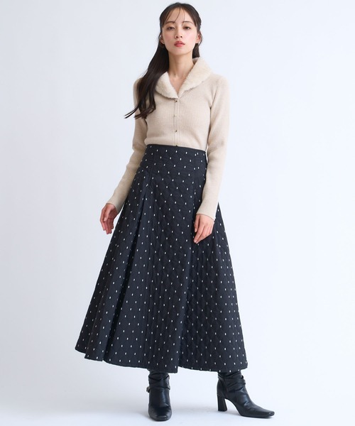 NOELA（ノエラ）の「ファーカラーニット（ニット/セーター・レディース・ブラウン/ベージュ/ブラック・フリー）」の11枚目の写真