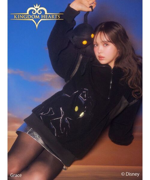 CALNAMUR（カルナムール）の「キングダムハーツ シャドウジッフPO（スウェット・レディース・ブラック・FREE）」の2枚目の写真