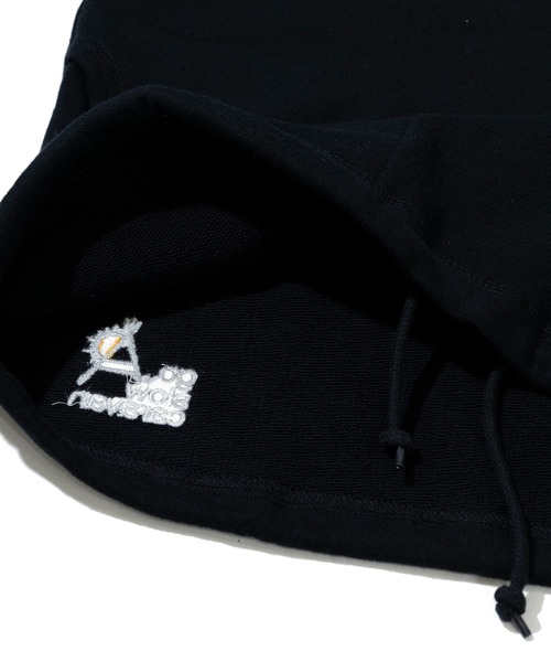 go slow caravan（ゴースローキャラバン）の「空紡糸裏毛 猫と麦酒 ヘムスピンドル クルースウェット（スウェット・メンズ・アイボリー/ブラック・SMALL/MEDIUM/LARGE/X-LARGE）」の12枚目の写真