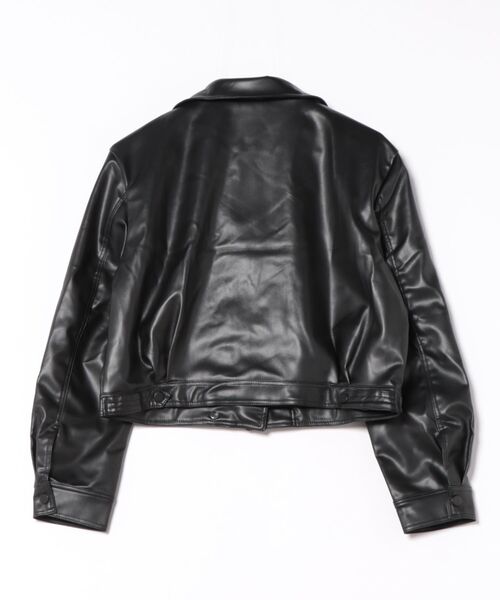 WESTSEA(ウエストシー)の「ショート丈 フェイクレザーブルゾン(ブルゾン・レディース・ブラック/ブラウン・L/M)」の15枚目の写真