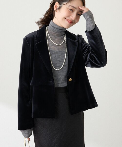 新品未使用　カリテ　ペプラムジャケット　テーラードジャケット 楽天市場】【SALE／40%OFF】【セットアップ対応】ペプラム