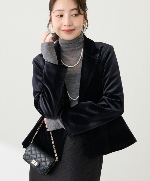 Chiakiラ ブティック ジャケット ≪通常販売≫track candy high neck jacket（トラック