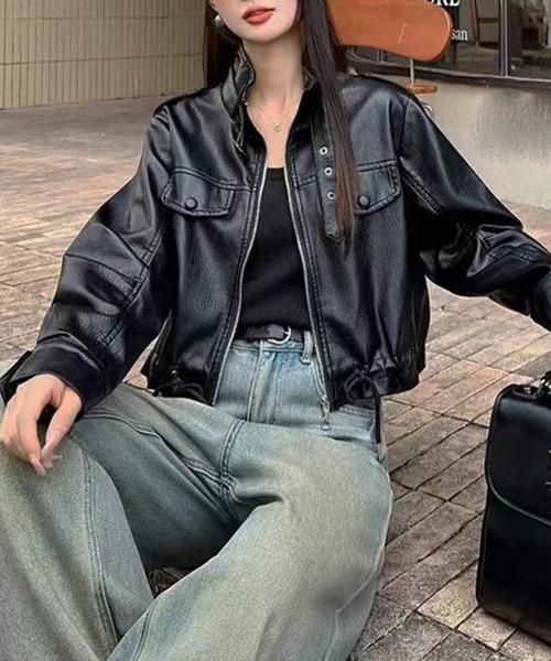 A'GEM/9 × .kom 『.KOM/ドットケーオーエム』 Y2K Faux Leather Short