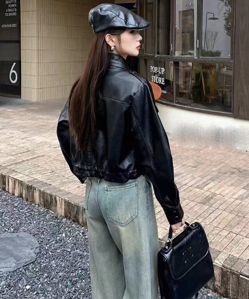 A'GEM/9 × .kom 『.KOM/ドットケーオーエム』 Y2K Faux Leather Short