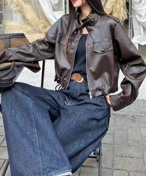 A'GEM/9 × .kom 『.KOM/ドットケーオーエム』 Y2K Faux Leather Short