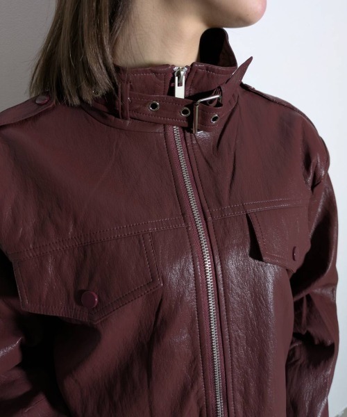 A'GEM/9 × .kom 『.KOM/ドットケーオーエム』 Y2K Faux Leather Short