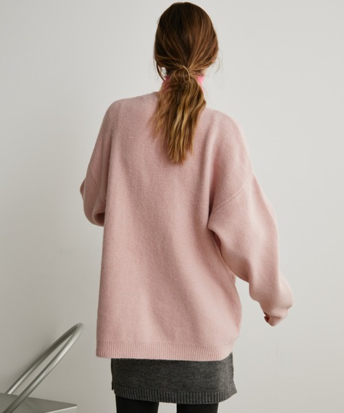 Auntie Rosa Holiday（アンティローザホリデー）の「オーバーサイズカーディガン（カーディガン/ボレロ・レディース・チャコールグレー/ブラック/ピンク/ホワイト・FREE）」の9枚目の写真