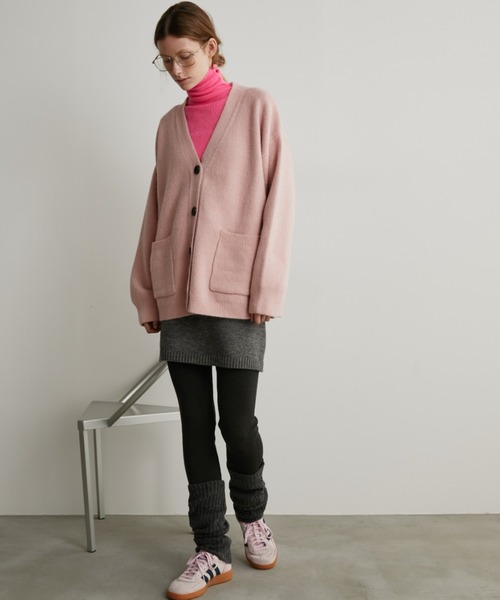 Auntie Rosa Holiday（アンティローザホリデー）の「オーバーサイズカーディガン（カーディガン/ボレロ・レディース・チャコールグレー/ブラック/ピンク/ホワイト・FREE）」の12枚目の写真