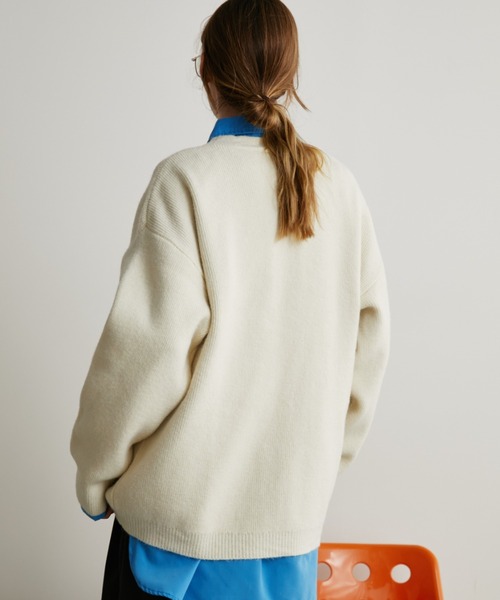 Auntie Rosa Holiday（アンティローザホリデー）の「オーバーサイズカーディガン（カーディガン/ボレロ・レディース・チャコールグレー/ブラック/ピンク/ホワイト・FREE）」の20枚目の写真