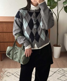 【set item】turtle neck inner & crew neck cardigan / タートルネックインナー&クルーネックカーディガンセット