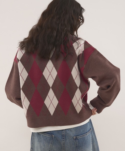 MUHET(ミュエータ)の「【set item】turtle neck inner & crew neck cardigan / タートルネックインナー&クルーネックカーディガンセット(カーディガン/ボレロ・レディース・ボルドー/ブラウン/ネイビー/グレー・FREE)」の20枚目の写真