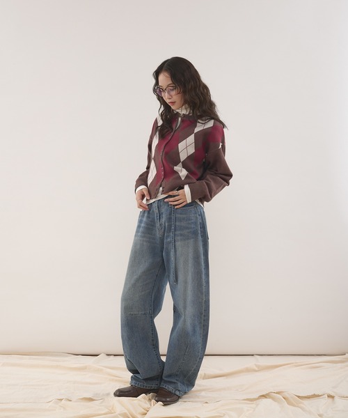 MUHET(ミュエータ)の「【set item】turtle neck inner & crew neck cardigan / タートルネックインナー&クルーネックカーディガンセット(カーディガン/ボレロ・レディース・ボルドー/ブラウン/ネイビー/グレー・FREE)」の22枚目の写真