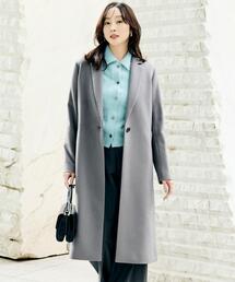 再値下げしました。これからが活躍アンタイトル♡キャメルチェスターコート カシミヤリバーガウンコート（チェスターコート） | UNTITLED（アン