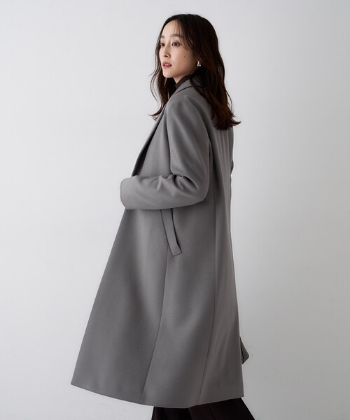UNTITLED（アンタイトル）の「【スタイリッシュ/オンオフ兼用】ウールチェスターコート（チェスターコート・レディース・チャコールグレー/ブラック/ベージュ・00/01/02/03/04/42/44/46/48/50）」の14枚目の写真