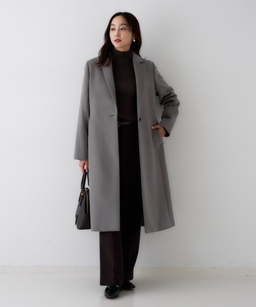 セール】【スタイリッシュ／オンオフ兼用】ウールチェスターコート
