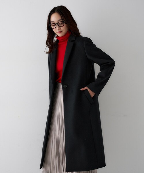 UNTITLED（アンタイトル）の「【スタイリッシュ/オンオフ兼用】ウールチェスターコート（チェスターコート・レディース・チャコールグレー/ブラック/ベージュ・00/01/02/03/04/42/44/46/48/50）」の17枚目の写真