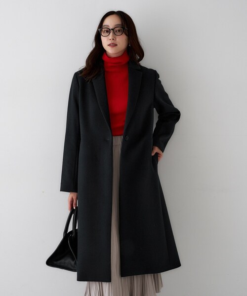 UNTITLED（アンタイトル）の「【スタイリッシュ/オンオフ兼用】ウールチェスターコート（チェスターコート・レディース・チャコールグレー/ブラック/ベージュ・00/01/02/03/04/42/44/46/48/50）」の18枚目の写真