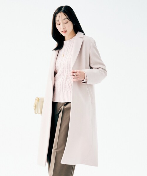 UNTITLED（アンタイトル）の「【スタイリッシュ/オンオフ兼用】ウールチェスターコート（チェスターコート・レディース・チャコールグレー/ブラック/ベージュ・00/01/02/03/04/42/44/46/48/50）」の21枚目の写真