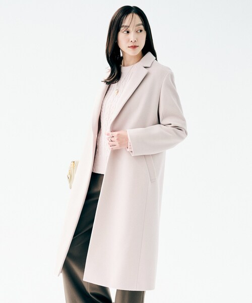 UNTITLED（アンタイトル）の「【スタイリッシュ/オンオフ兼用】ウールチェスターコート（チェスターコート・レディース・チャコールグレー/ブラック/ベージュ・00/01/02/03/04/42/44/46/48/50）」の22枚目の写真