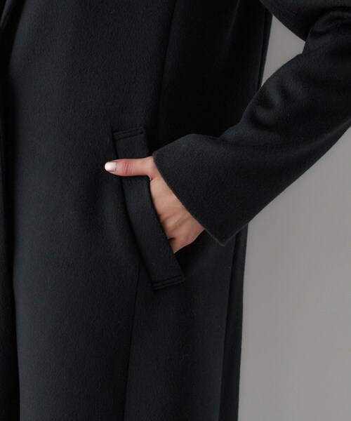 UNTITLED（アンタイトル）の「【スタイリッシュ/オンオフ兼用】ウールチェスターコート（チェスターコート・レディース・チャコールグレー/ブラック/ベージュ・00/01/02/03/04/42/44/46/48/50）」の5枚目の写真